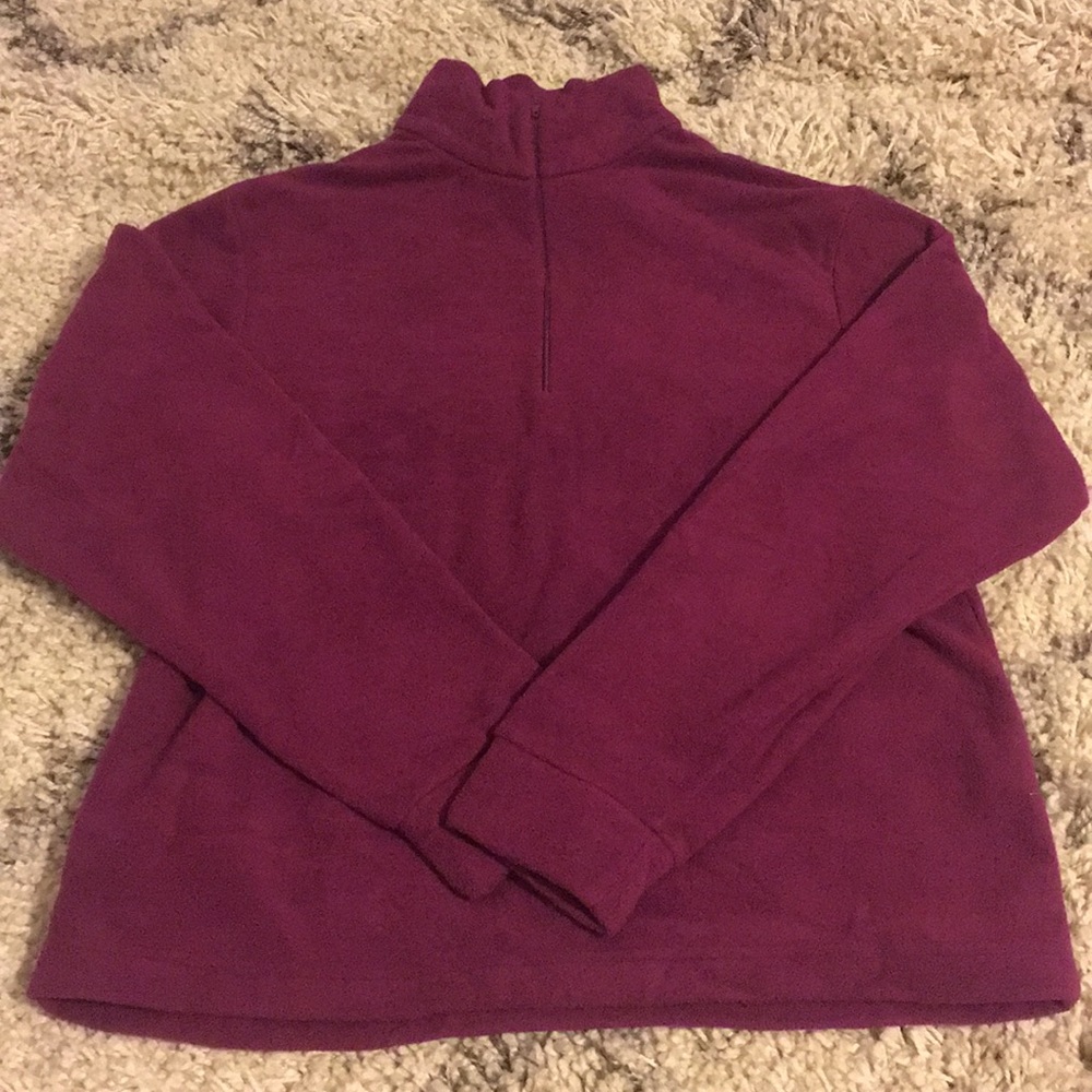 Burgundy quarter-zip